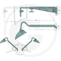 GRANIT Uchwyt teleskopowy lusterka 65418010 - 65418010 - Sklep rolniczy PoltechParts