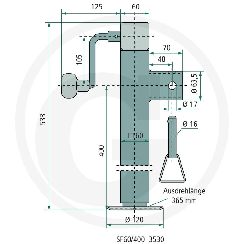 Winterhoff Stopka podporowa 14270298 - 14270298 - Sklep rolniczy PoltechParts