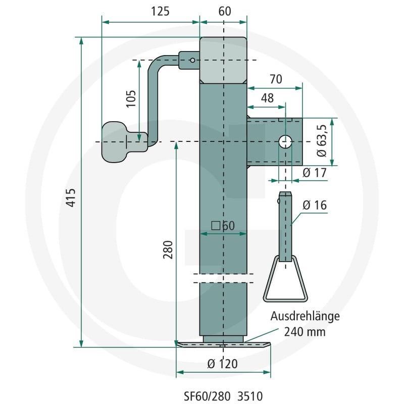 Winterhoff Stopka podporowa 14270299 - 14270299 - Sklep rolniczy PoltechParts