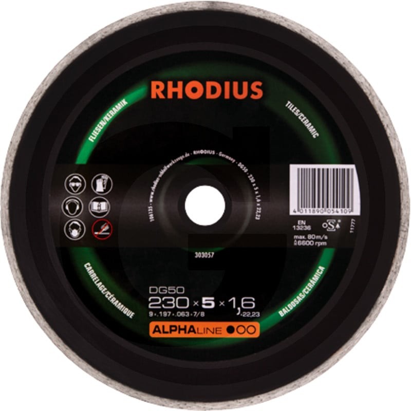 RHODIUS Diamentowa tarcza tnąca DG50 77500107