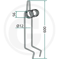 GRANIT Palec zagarniający siewnika 1800… | poltechparts.pl
