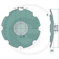 GRANIT dysk płytowy 1802800001 - 1802800001 - Sklep rolniczy PoltechParts