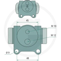FTE Cylinderek hamulcowy 738MR38019B1 - 738MR38019B1 - Sklep rolniczy PoltechParts
