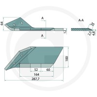 GRANIT ENDURANCE CARBIDE Lemiesz skrzydełkowy 179176664 - 179176664 - Sklep rolniczy PoltechParts