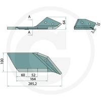 GRANIT ENDURANCE CARBIDE Lemiesz skrzydełkowy 179176665 - 179176665 - Sklep rolniczy PoltechParts