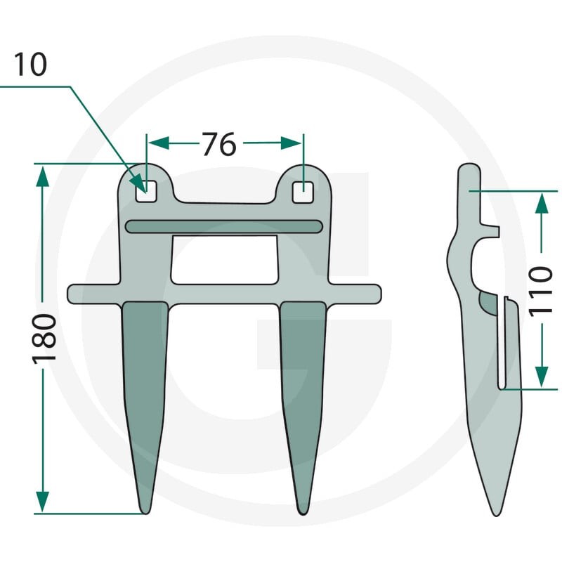 GRANIT Bagnet podwójny 525D44104500 — nr 525D44104500