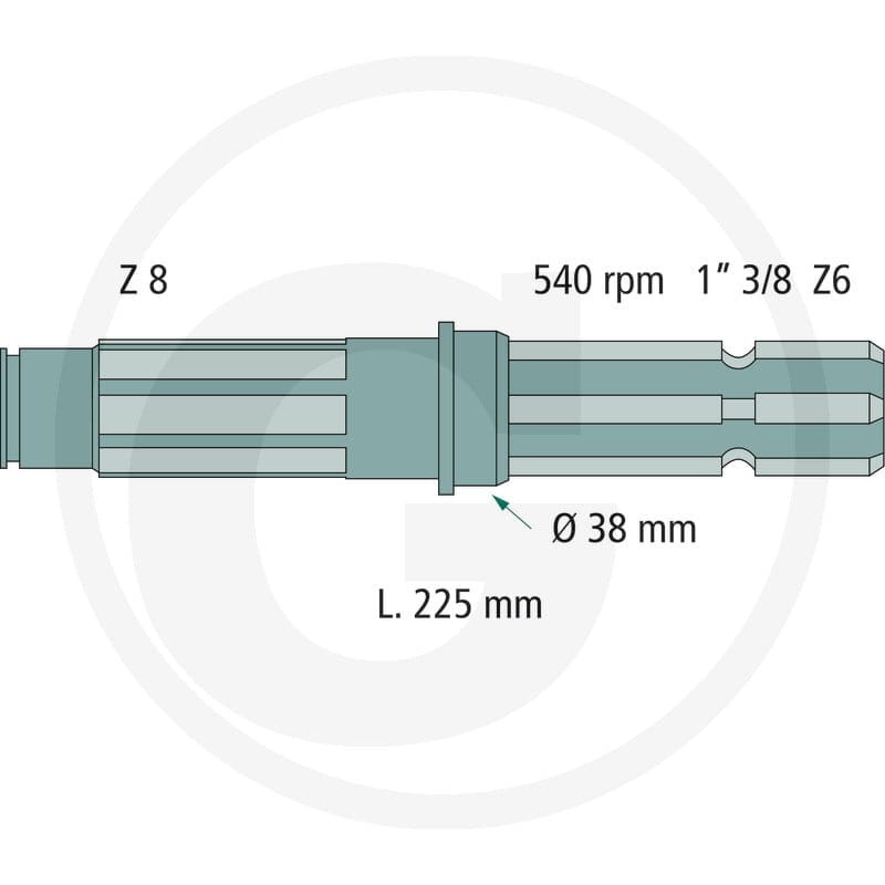 GRANIT Końcówka wałka przekaźnika mocy 70804801 - 70804801 - Sklep rolniczy PoltechParts
