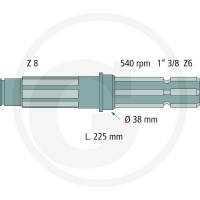 GRANIT Końcówka wałka przekaźnika mocy 70804801 - 70804801 - Sklep rolniczy PoltechParts