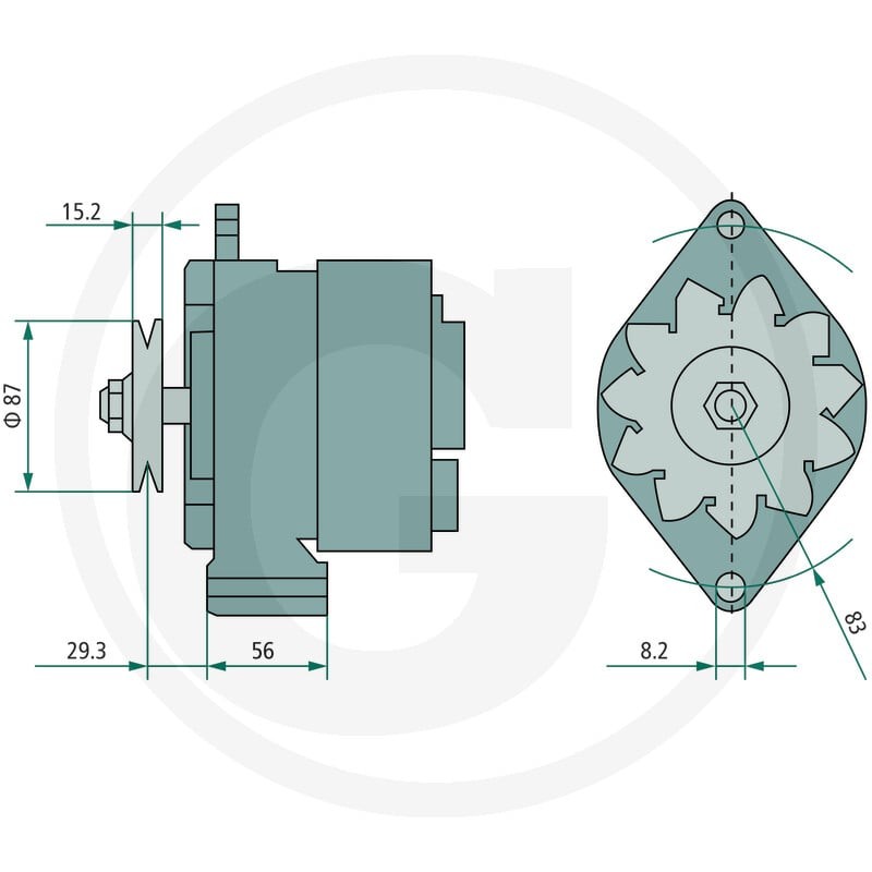 MAHLE Alternator 379IA0784 - 379IA0784 - Sklep rolniczy PoltechParts