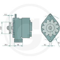 MAHLE Alternator 379IA0784 - 379IA0784 - Sklep rolniczy PoltechParts