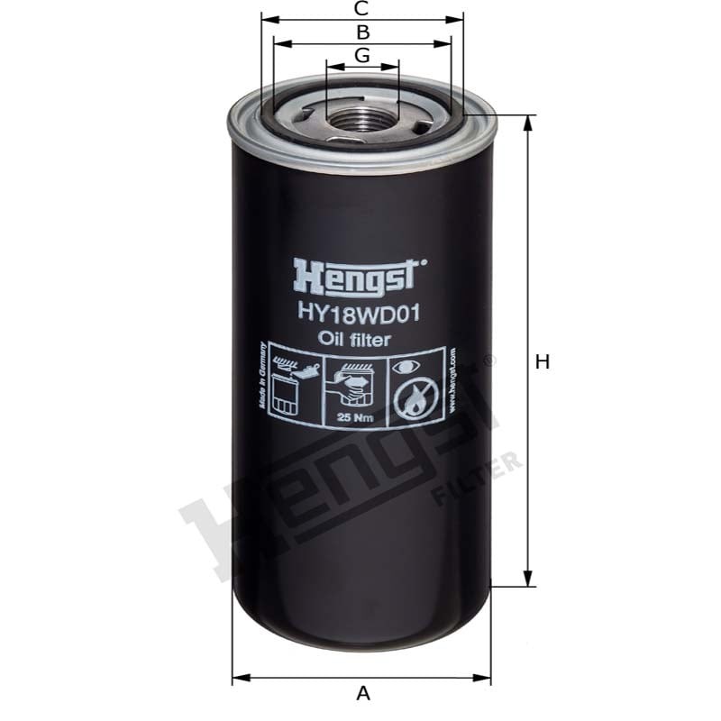 Hengst Filtr oleju 12079377 - 12079377 - Sklep rolniczy PoltechParts