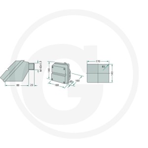 Cobo Lampa tylna 22702284000