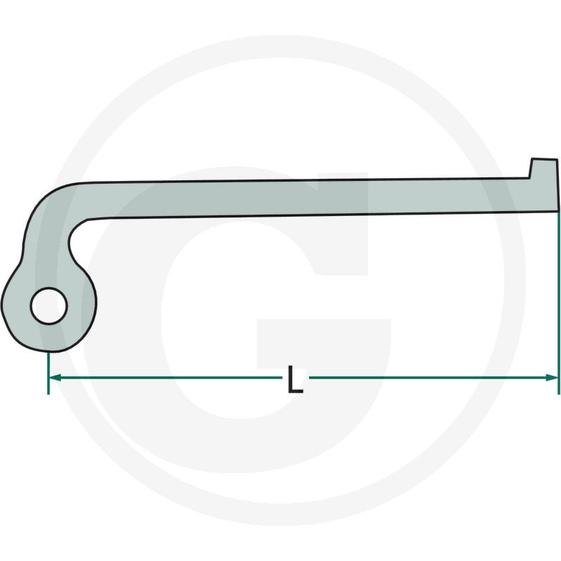 GRANIT Dźwignia napinacza łańcucha 22010024 - 22010024 - Sklep rolniczy PoltechParts