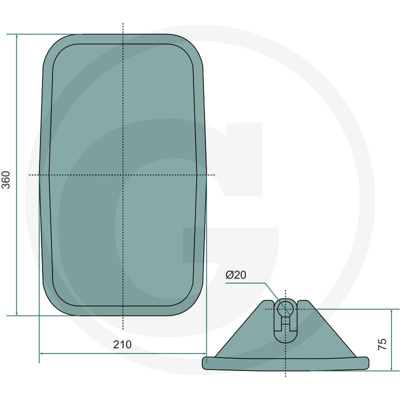 GRANIT Lusterko 65426001 | poltechparts.pl