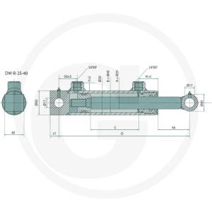 GRANIT Siłownik-DW-B-25-40-100-290 8202541