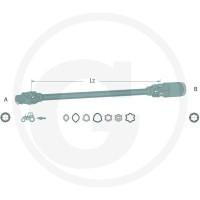 ROTARO Wał napędowy ze sprzęgłem zapadkowym 12556309 - Sklep PoltechParts