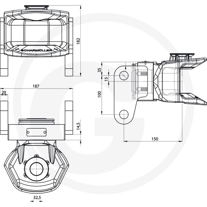 Scharmüller Usta pociągu 77705507202A11 | poltechparts.pl