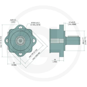 M+S Silnik MS 200 D=32mm 11970750