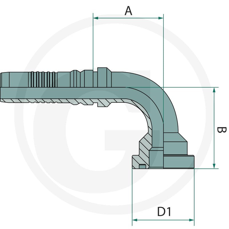 GRANIT PN 38 SFS 1,1/4" 90° IL 87011569 - 87011569 - Sklep rolniczy PoltechParts