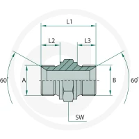 GRANIT GA 1/8 M-BSP x 1/8 M-BSP, 25 szt. 87000400 - 87000400 - Sklep rolniczy PoltechParts