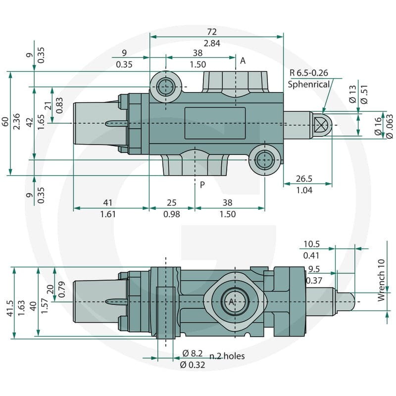 Walvoil 2/2-zawór wielodrożny DF5/2AT17SLP 86500215 - 86500215 - Sklep rolniczy PoltechParts
