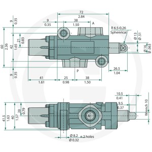 Walvoil 2/2-zawór wielodrożny DF5/2AT17SLP 86500215