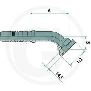 GRANIT PN 25 SFS-CAT 1 1/4" 45° IL 87011604