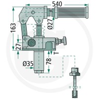 GRANIT Pompa ręczna PRBE 12cc z dźwignią 87000731KIT - 87000731KIT - Sklep rolniczy PoltechParts