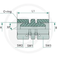 GRANIT GA 1/2 FS-BSP x 3/4 FS-BSP, 5 szt. 87000423 - 87000423 - Sklep rolniczy PoltechParts