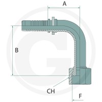 GRANIT PN 10 DKORF 13/16" 90° SL=64 87010858 - Sklep PoltechParts