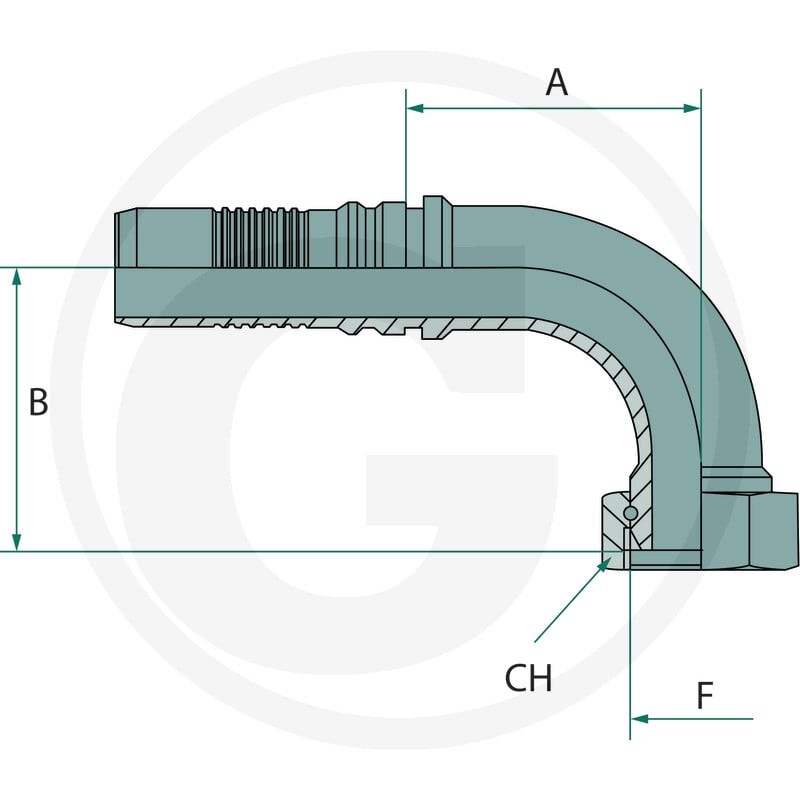 GRANIT PN 32 DKOR 1 1/4" 90° IL 87011323 - 87011323 - Sklep rolniczy PoltechParts