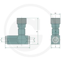 Oleodinamica Marchesini Zawór dławiący DRV-K-16 85002130 - Sklep PoltechParts