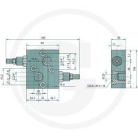 Oleodinamica Marchesini Zawór przelewowy DBV-DF-12 OMT 85002126 - Sklep PoltechParts