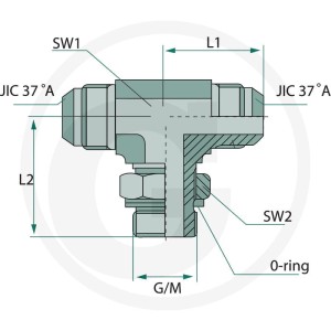GRANIT TAE 7/8 M-M JIC x 3/8 M-BSP 81528304