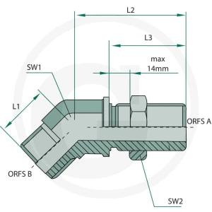 GRANIT WSA 9/16 M-ORFS x 9/16 M-ORFS45° 81528386