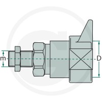 GRANIT KM-S 12L (M18x1,5) DN12-BG3 ALU 81511016 - 81511016 - Sklep rolniczy PoltechParts