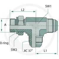GRANIT LAE 3/4 M-M JIC x M16 M-MET 81528268 - 81528268 - Sklep rolniczy PoltechParts