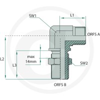 GRANIT WSA 1,3/16 M-ORFS x 1,3/16 M-ORFS 81526043 - 81526043 - Sklep rolniczy PoltechParts