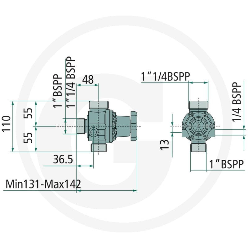 POLMAC Zawór odcinający- ogranicznik ciśnienia 67000200106 - 67000200106 - Sklep rolniczy PoltechParts