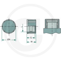 GRANIT Osłona gwintowana GPN 800 81501542 - 81501542 - Sklep rolniczy PoltechParts
