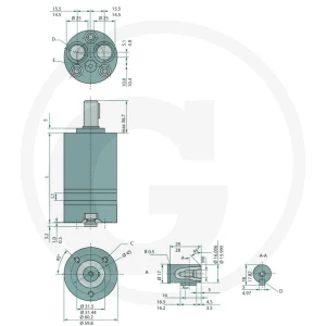 WHITE Silnik hydrauliczny OMM 8 EA 257151G0040
