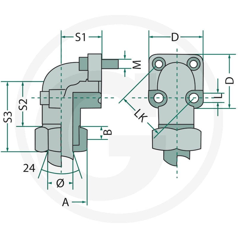 GRANIT WP-kołnierz- LK35-18L 25702518 - 25702518 - Sklep rolniczy PoltechParts