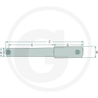 GRANIT Sworzeń łącznika dolnego 20013025 - Sklep PoltechParts