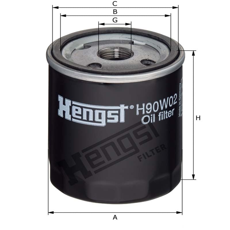 Hengst Filtr oleju 866H90W02 - 866H90W02 - Sklep rolniczy PoltechParts