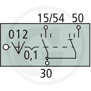 BOSCH Włącznik zapłonu żarowego 2500342311007