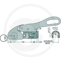 Winterhoff Zaczep kulowy ze stabilizatorem 14200175 - 14200175 - Sklep rolniczy PoltechParts