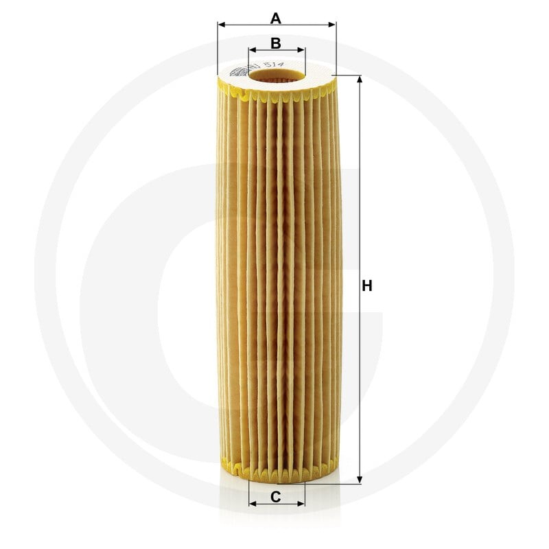 MANN FILTER Filtr oleju HU 514 X 565HU514X | poltechparts.pl