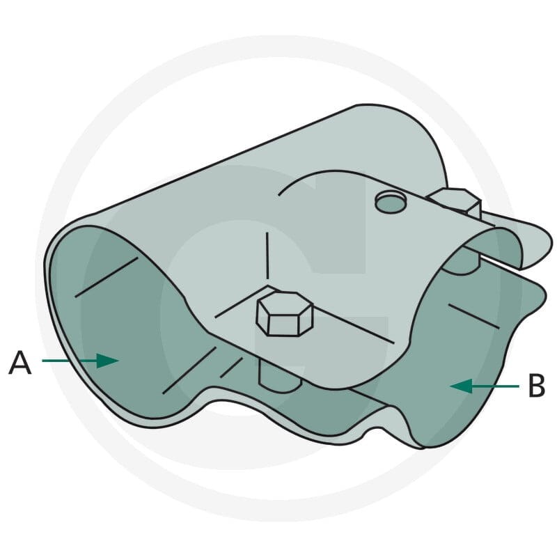 GRANIT Obejma trójnikowa 58082830 - 58082830 - Sklep rolniczy PoltechParts