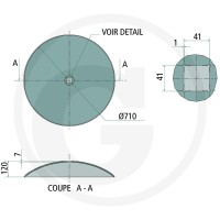 GRANIT Talerz brony talerzowej 1802800090 - Sklep PoltechParts