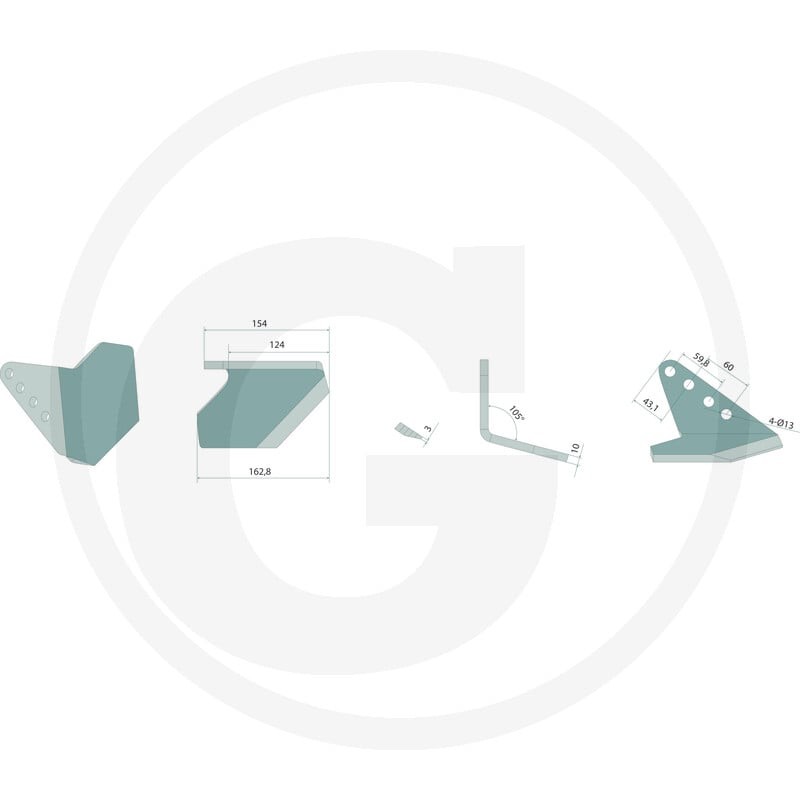 GRANIT Lemiesz skrzydełkowy 1803100016 - 1803100016 - Sklep rolniczy PoltechParts